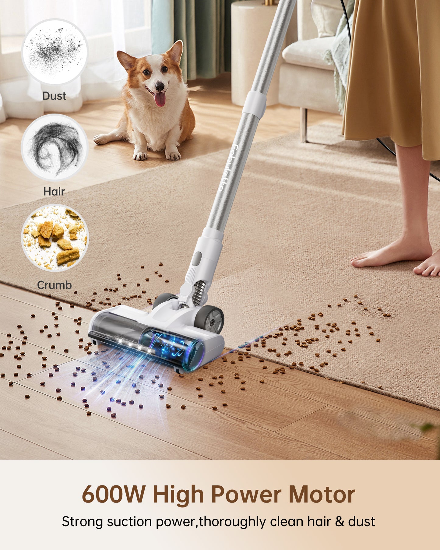 FABULETTA FSV011  23Ft Corded Stick Vacuum