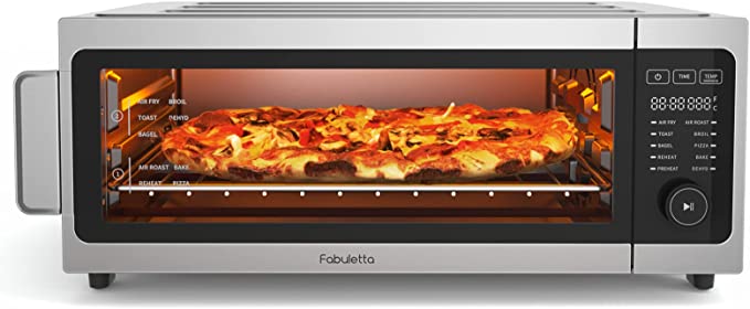 Air Fryer Toaster Oven Combo, Fabuletta 10-in-1 Countertop Convection Black