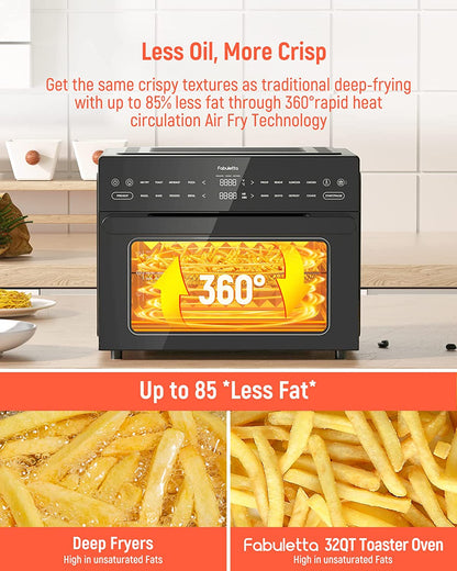 32QT Fabuletta 18-in-1 Air Fryer Toaster Oven | FAO101